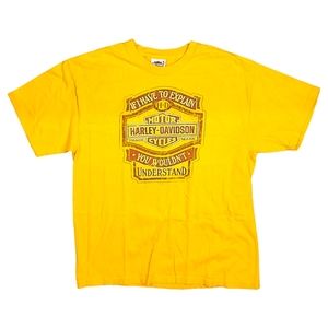 HARLEY DAVIDSON Shirt ROUGH RIDER Mandan North Dakota Double Sided